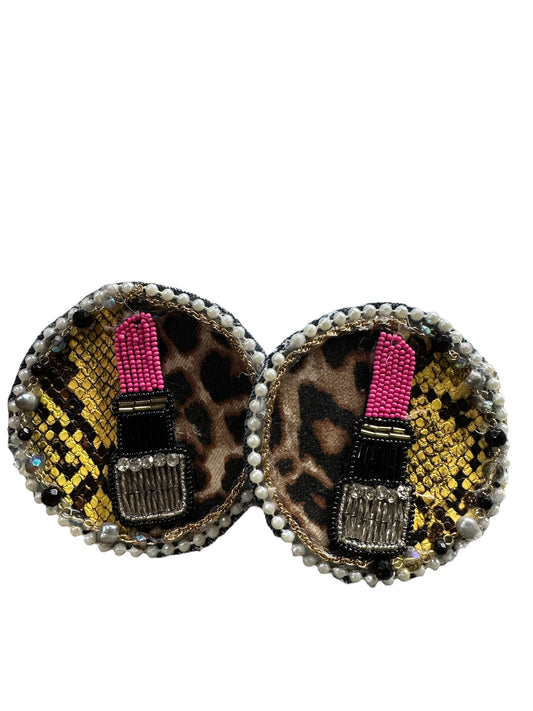 Seh chic Cheetah snake custom earrings