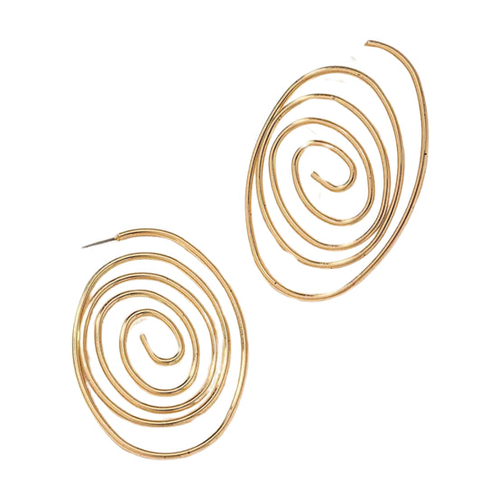 Earrings - Golden Spiral Earrings